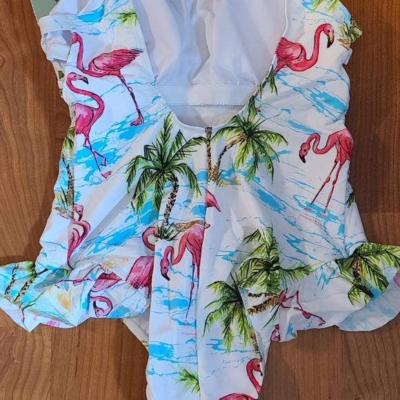 NWT Flamingo one piece bathing suit - Picture 9 of 16